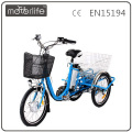 MOTORLIFE / marque OEM EN15194 36v 250w tricycle électrique pour les adultes, moto électrique de porcelaine